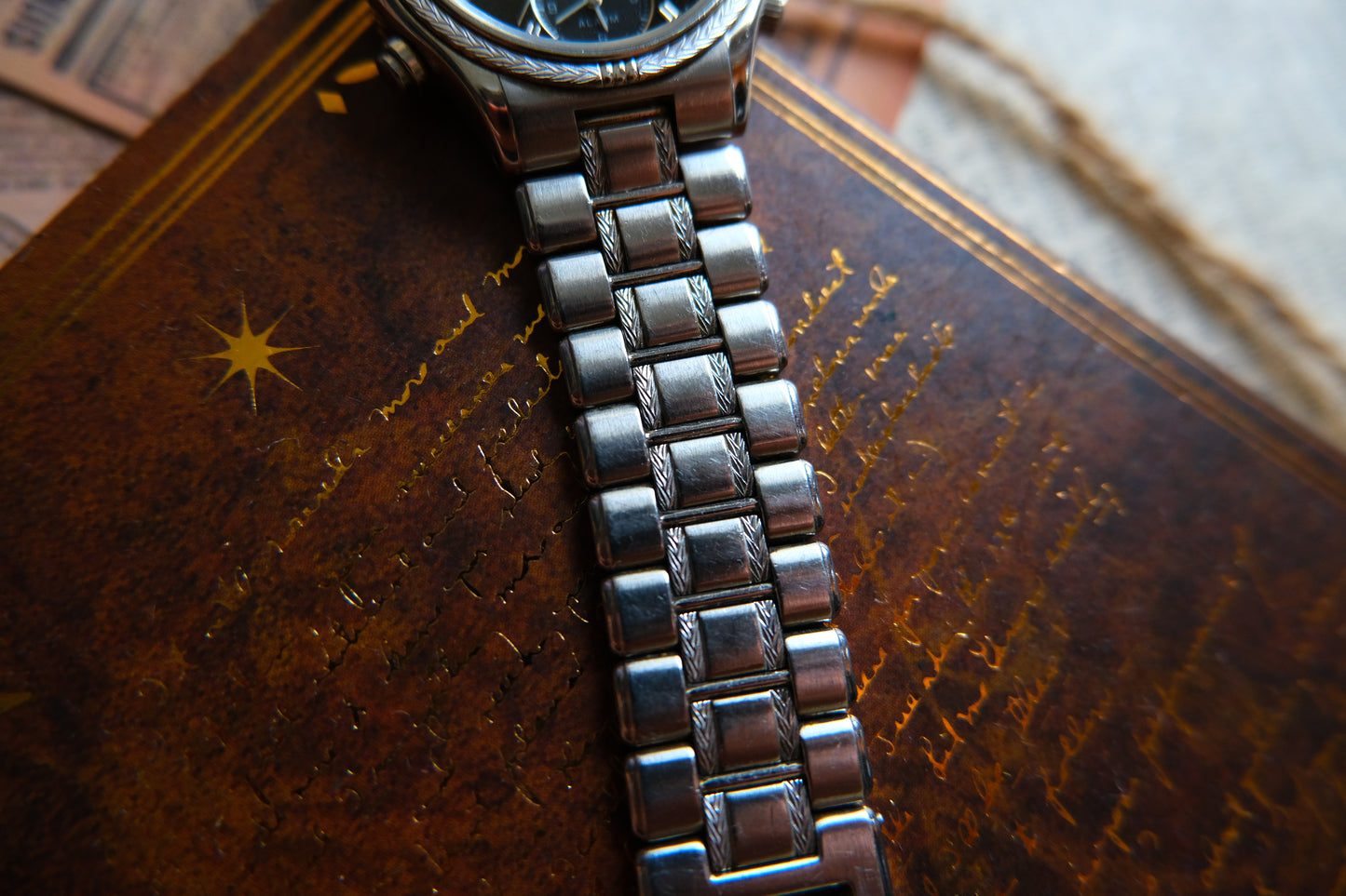 Seiko Laurel 18K Bezel 7T32-6F80