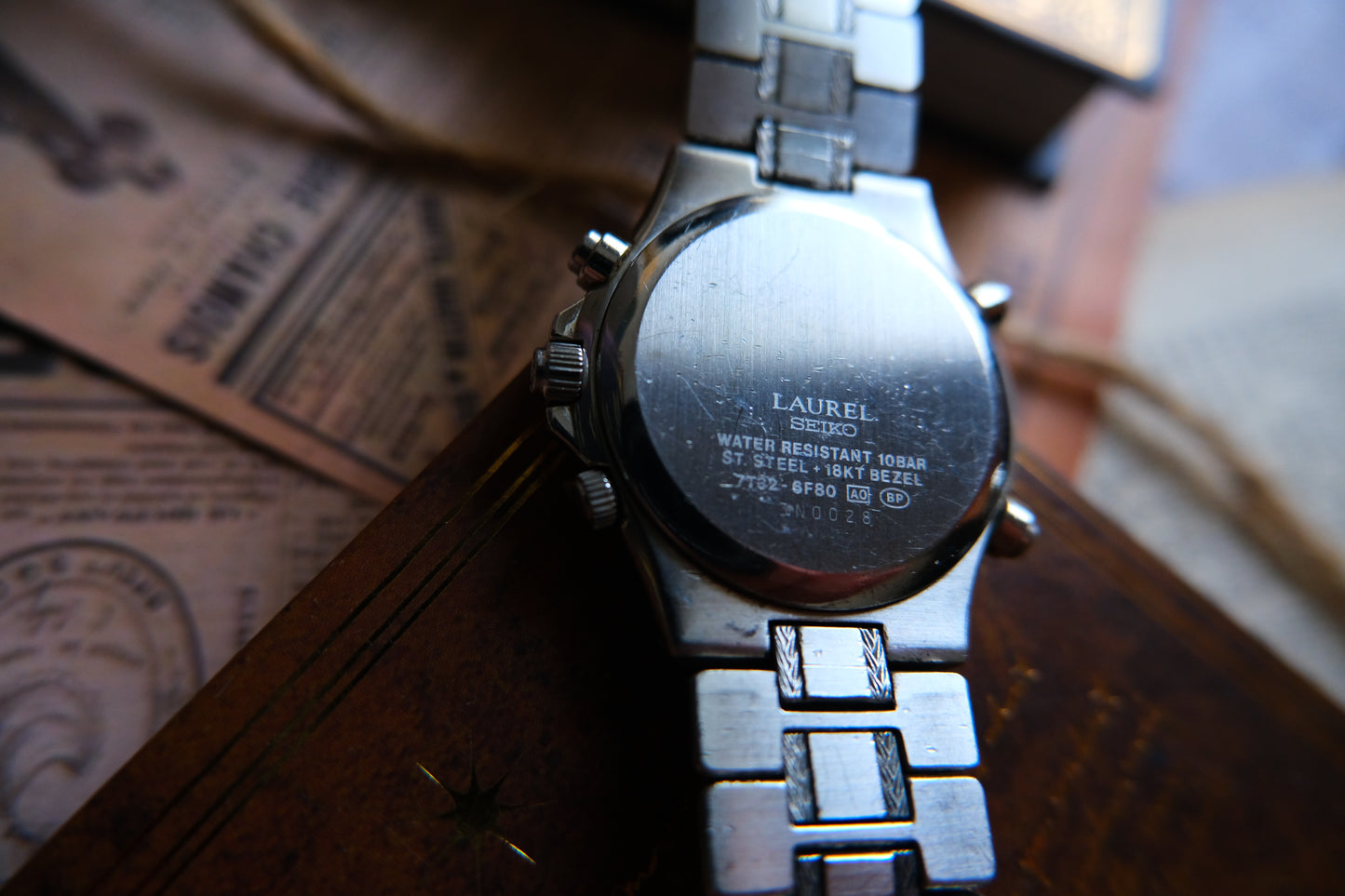 Seiko Laurel 18K Bezel 7T32-6F80