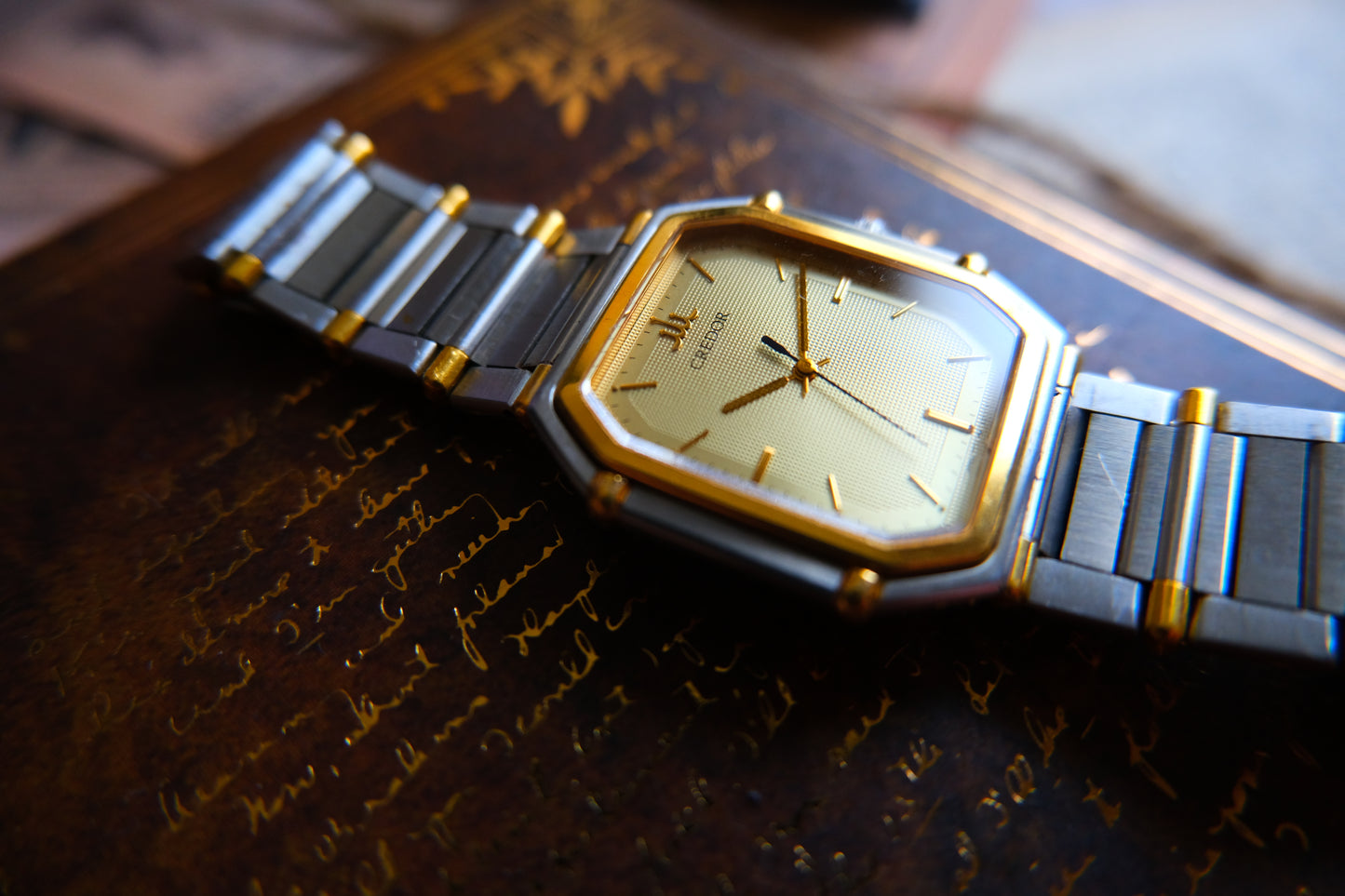 Credor tank 7771-5011 22K SGP20