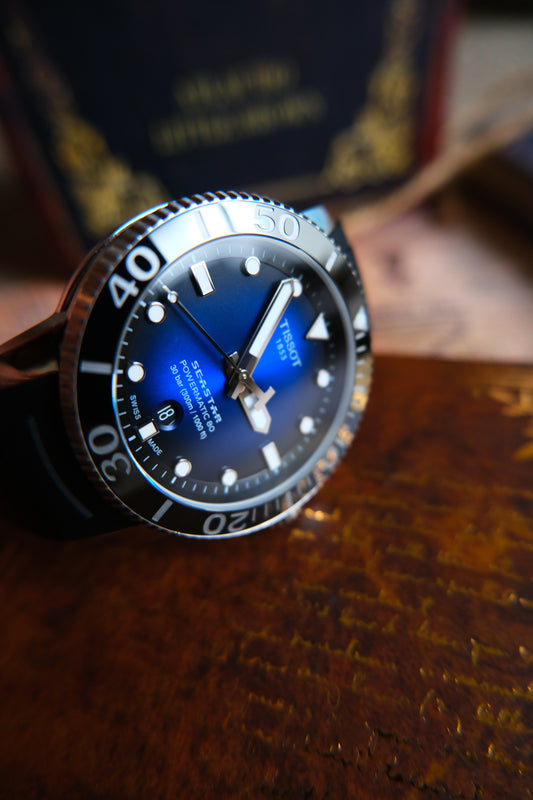 Tissot Diver Seastar 1000 Powermatic 80 dial Blue Full box