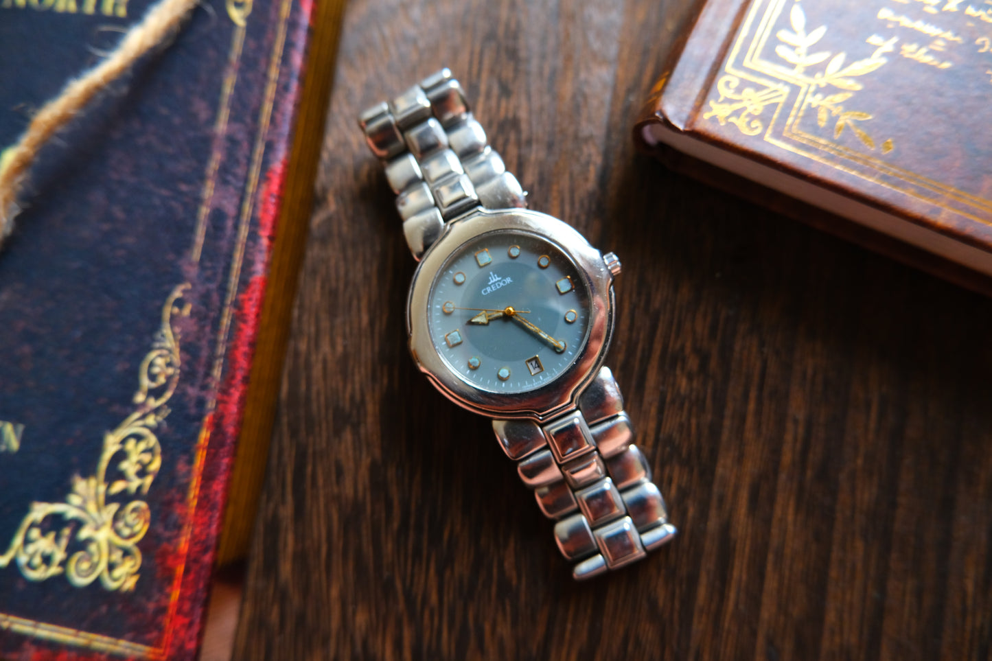 Credor Neptul 8n75-6020 Quart Tiffany Dial