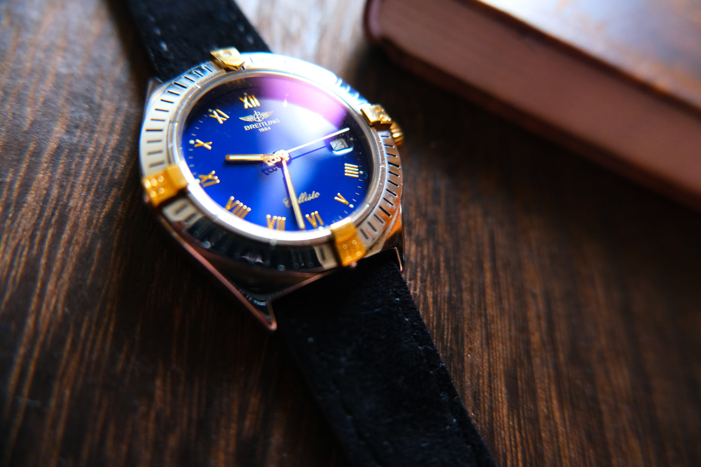 Breitling Calisto Quart 80510 11117 Beautifull AR Blue Dial