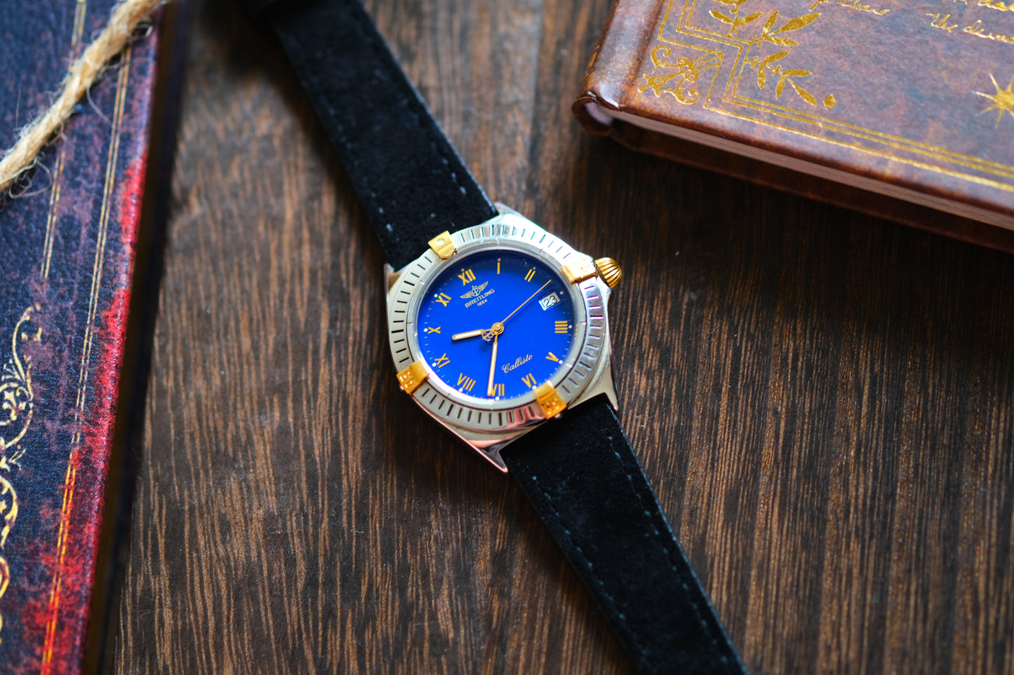 Breitling Calisto Quart 80510 11117 Beautifull AR Blue Dial