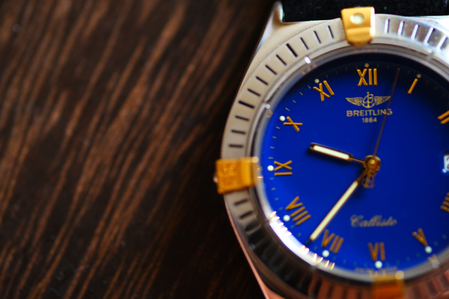 Breitling Calisto Quart 80510 11117 Beautifull AR Blue Dial