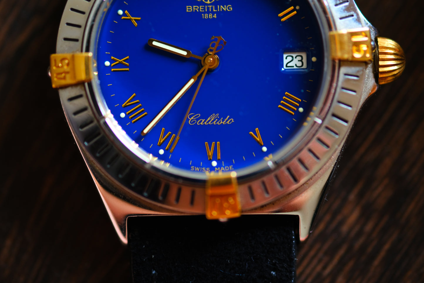 Breitling Calisto Quart 80510 11117 Beautifull AR Blue Dial