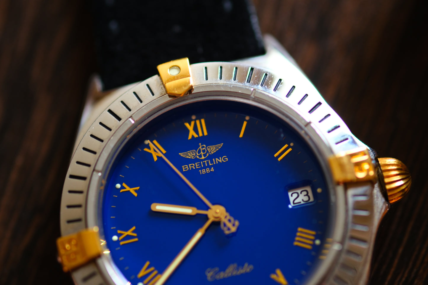 Breitling Calisto Quart 80510 11117 Beautifull AR Blue Dial