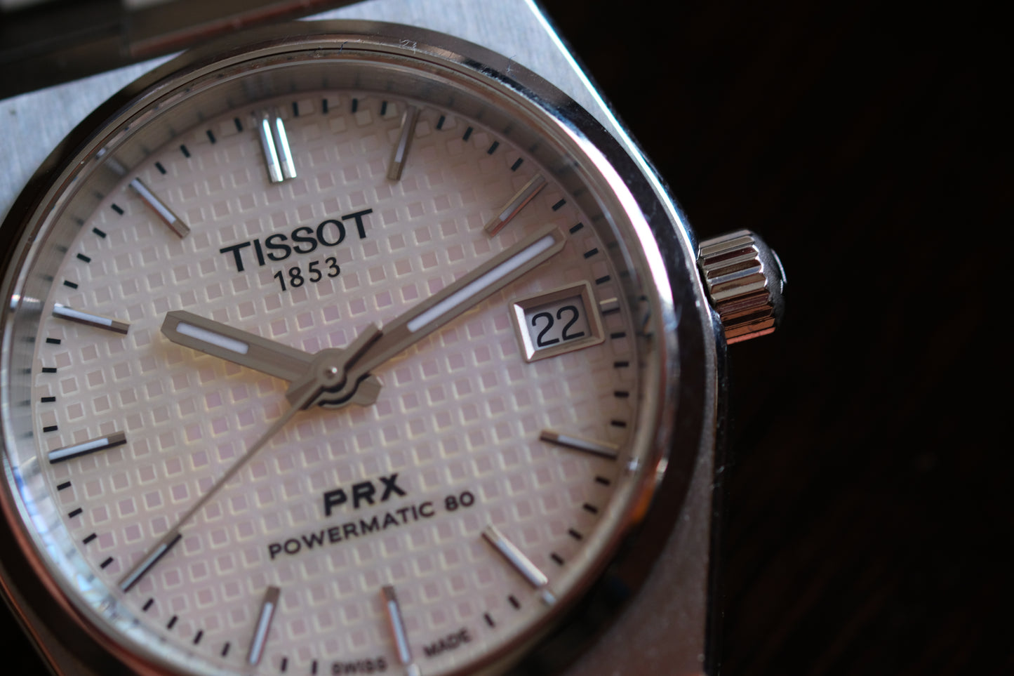 Tissot Prx Powermatic 80 35mm Mop White Dial full box