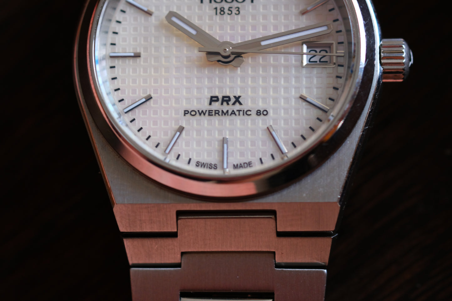 Tissot Prx Powermatic 80 35mm Mop White Dial full box