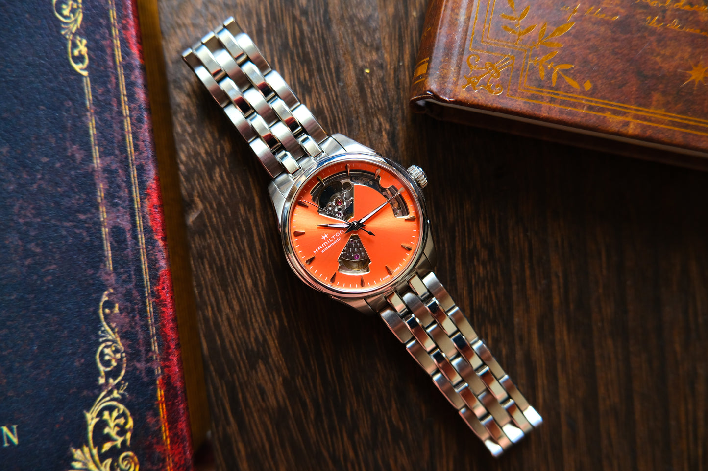 Hamilton Open Heart 36mm Orange Dial H322150