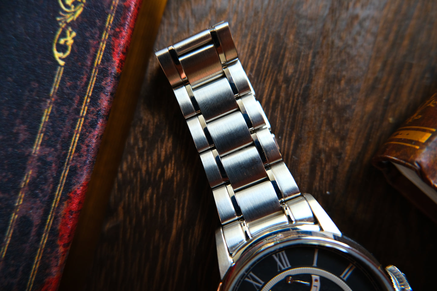 Orient Star Skeleton Open Heart Black Dial