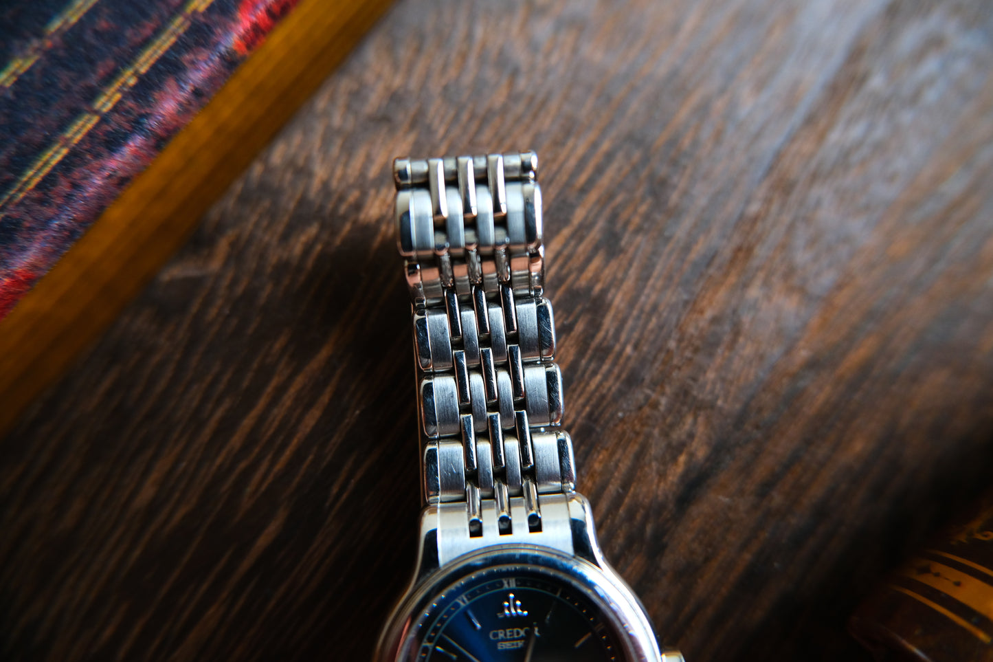 Seiko Credor Quart Lady 7371-0090 Blue Dial