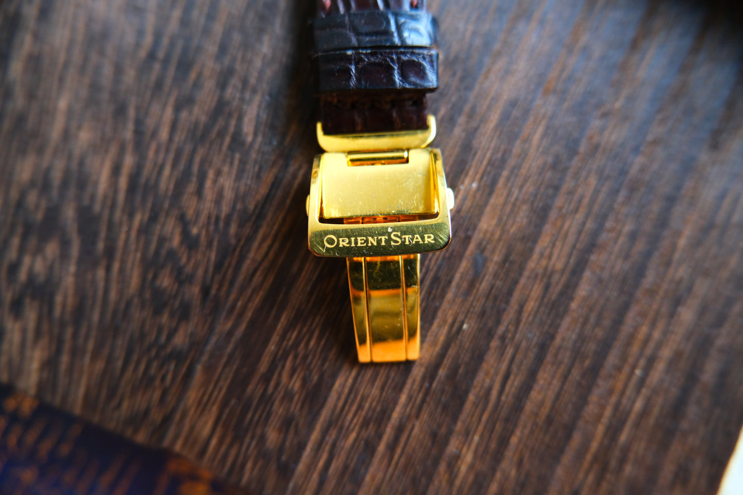 Orient Star Skeleton Hand Wounding Original Leather Strap 50H