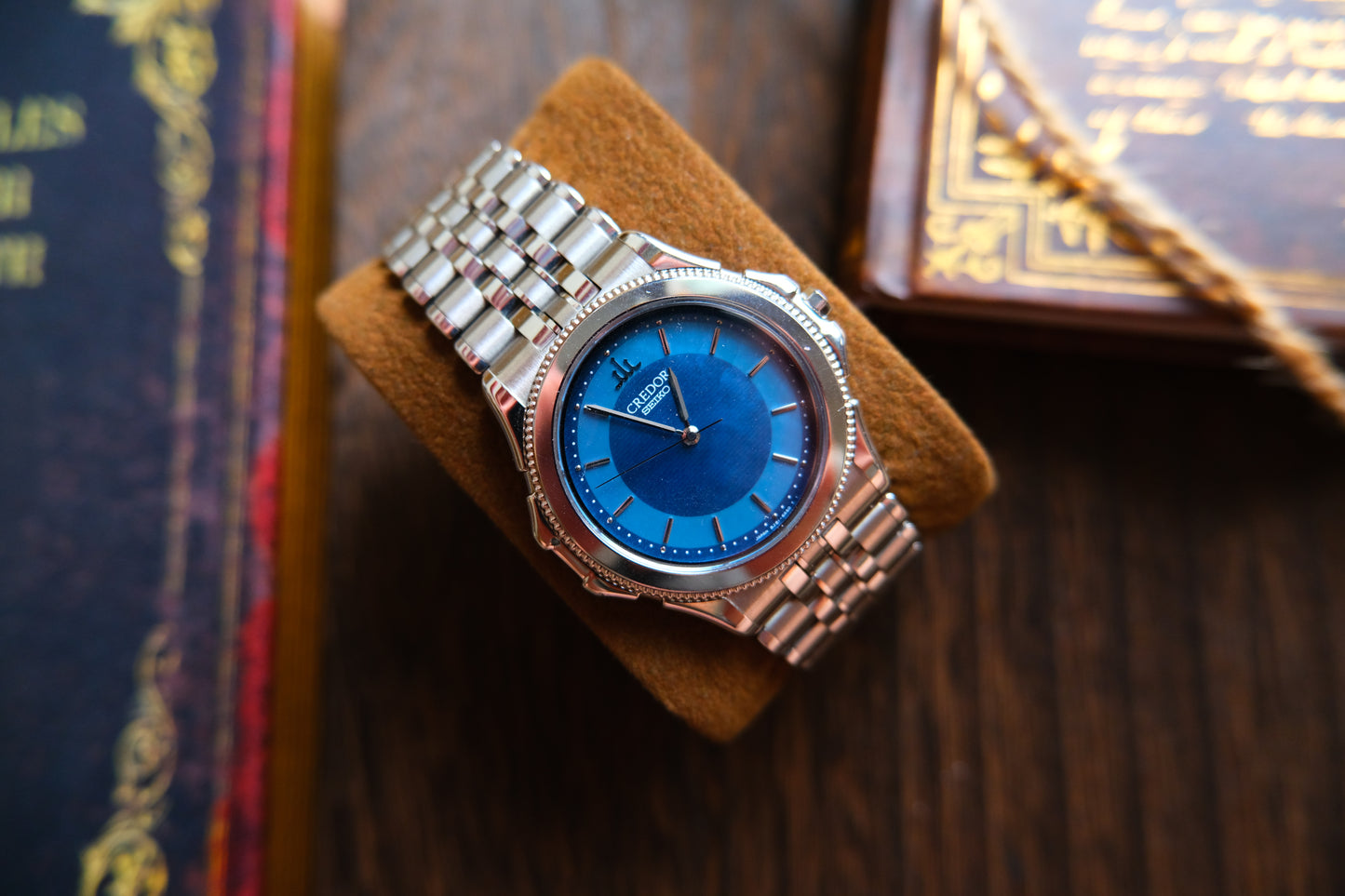 Credor Pacifique Quart 8J81-6A20 MOP Blue Dial