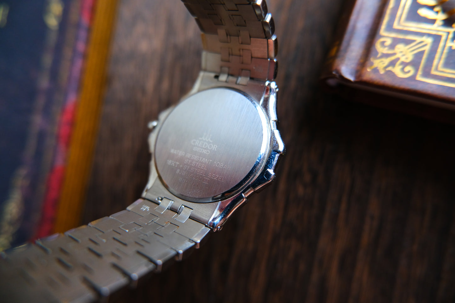 Credor Pacifique Quart 8J81-6A20 MOP Blue Dial