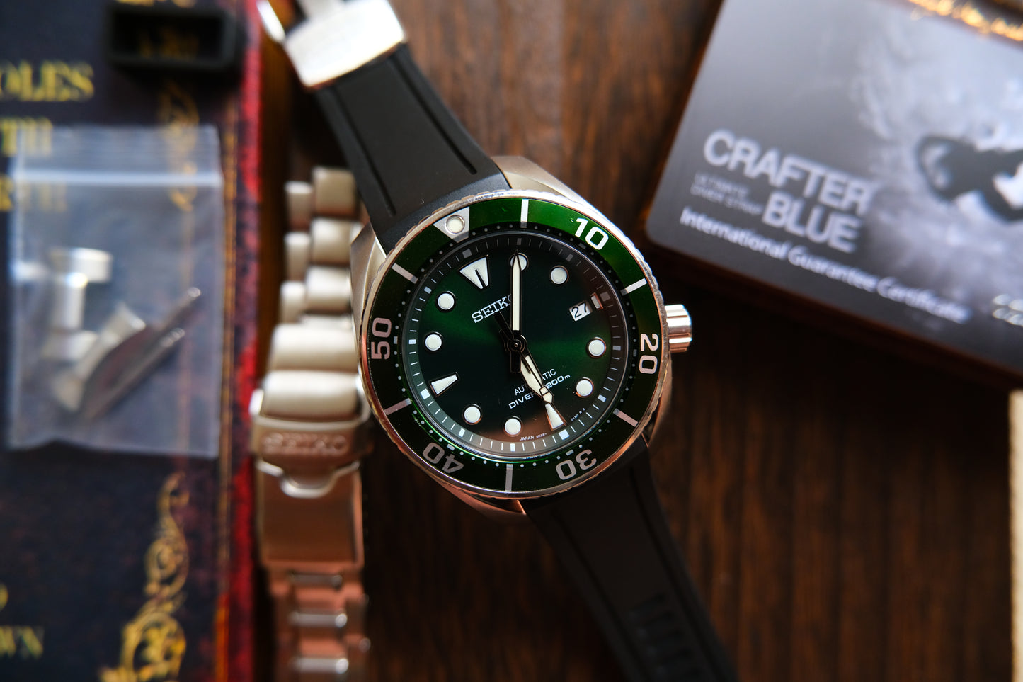 Seiko Prospex SBDC081 SUMO Green Dial Diver Automatic