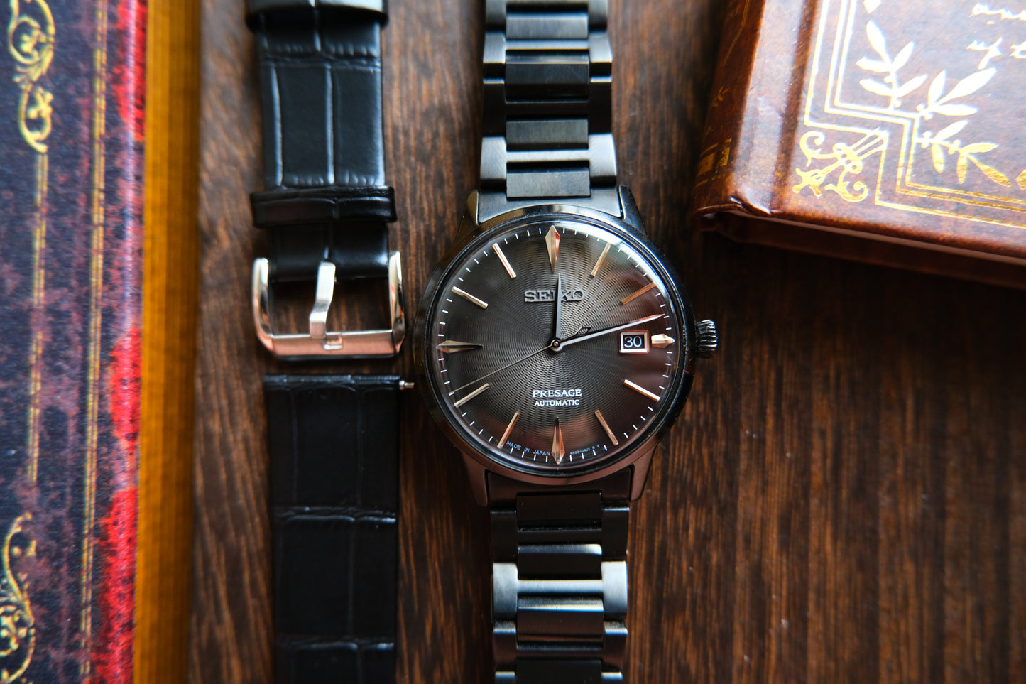 Seiko Pressage Cocktail Time SRPJ15J1 Automatic Ion Black