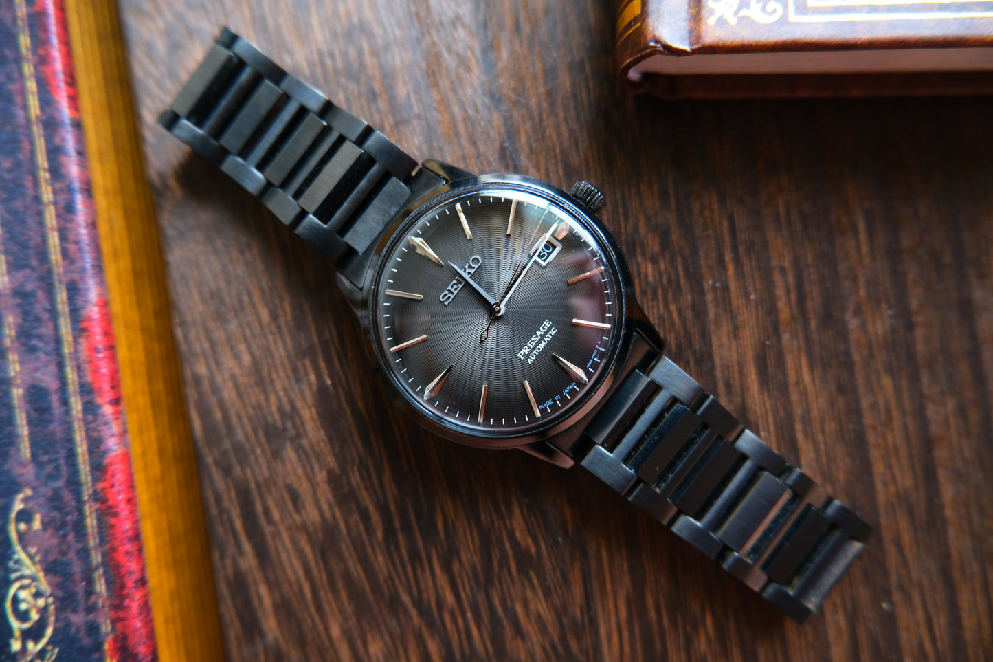 Seiko Pressage Cocktail Time SRPJ15J1 Automatic Ion Black