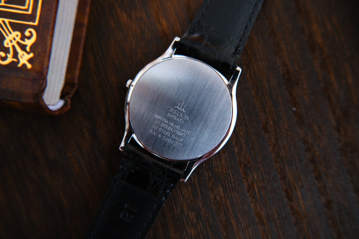 Seiko Credor 18k Bezel Quart 5A74-2000 SS/18KT