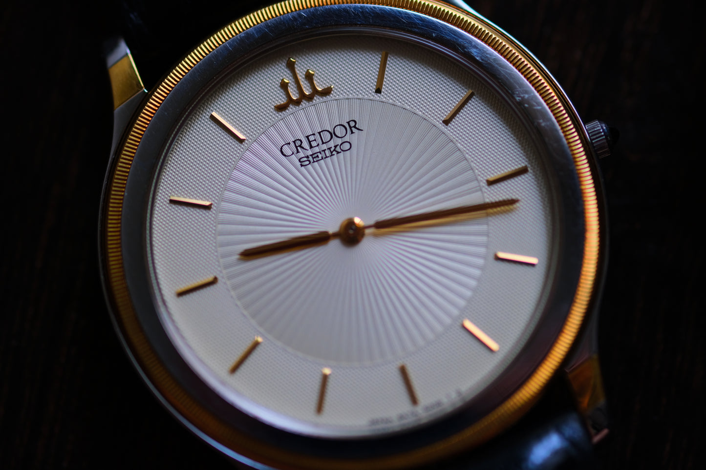 Seiko Credor 18k Bezel Quart 5A74-2000 SS/18KT