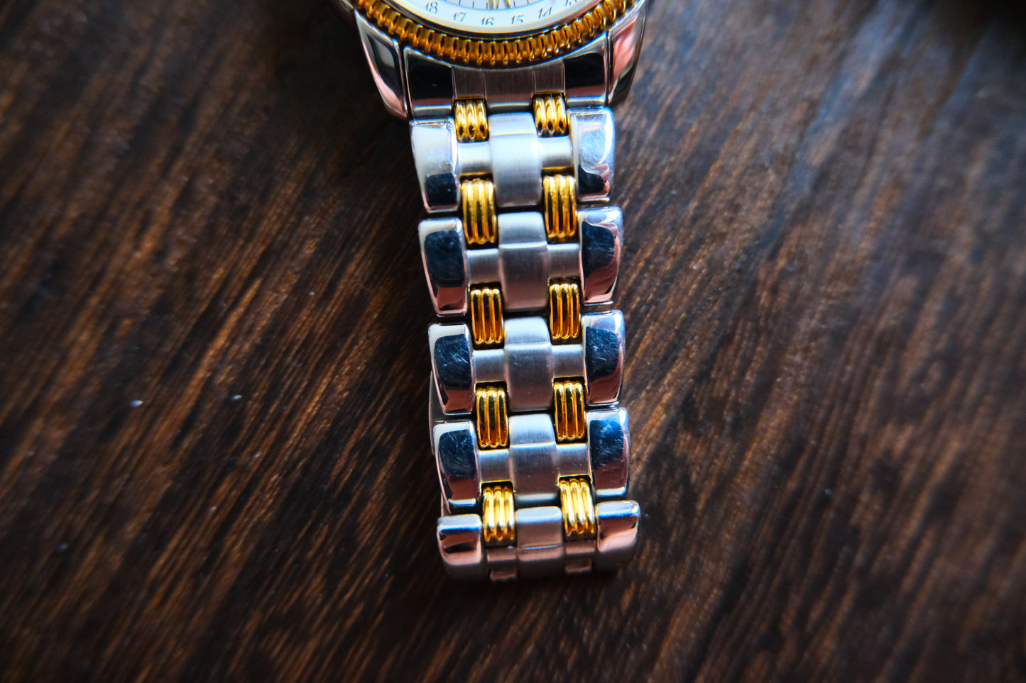 Tissot C285/385C Quart Moonphase Two tone Triple Calendar Good Condition