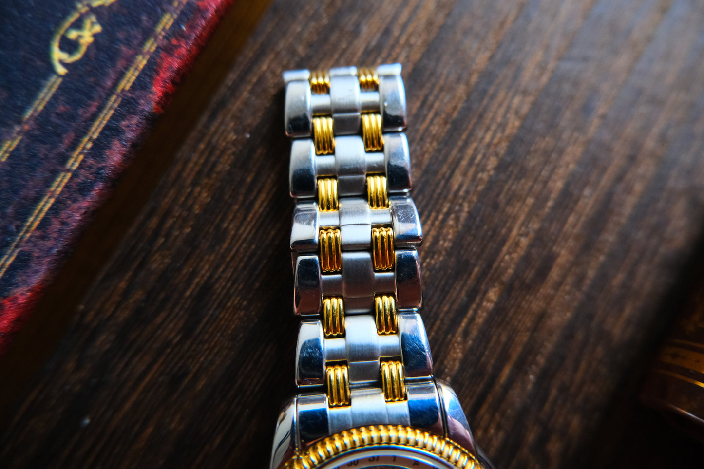 Tissot C285/385C Quart Moonphase Two tone Triple Calendar Good Condition