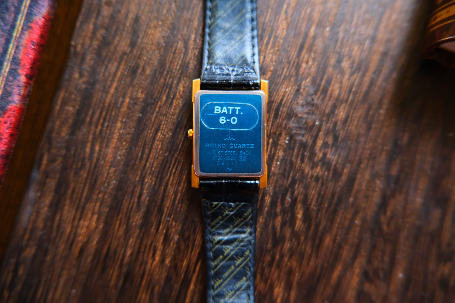 Credor Tank Lady 6730-5850 Quart 14K ST Steel back