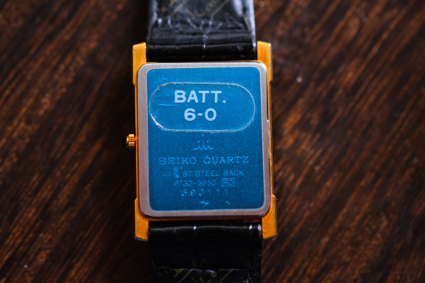 Credor Tank Lady 6730-5850 Quart 14K ST Steel back