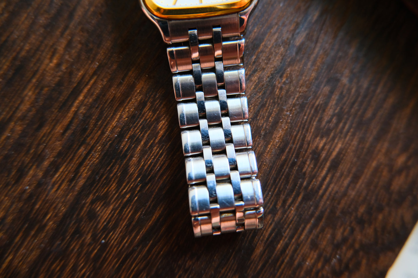 Credor Seiko Tank 8j82-5A10 Quart SSx18KT