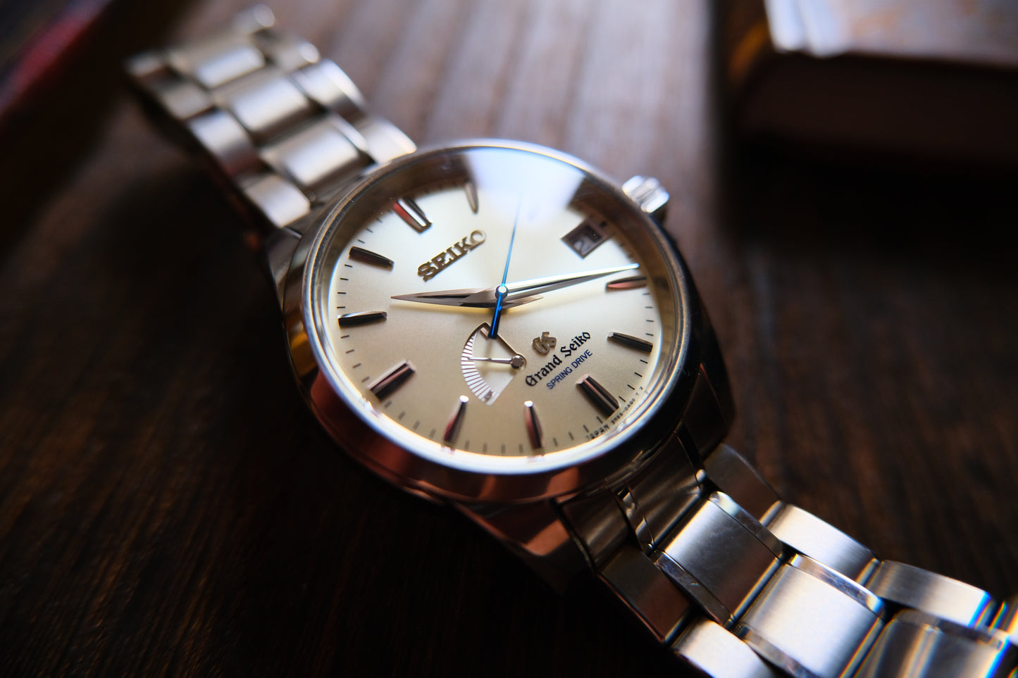 Grand Seiko Spring Drive SBGA079 9R65-0BG0 champange Dial Titanium full box