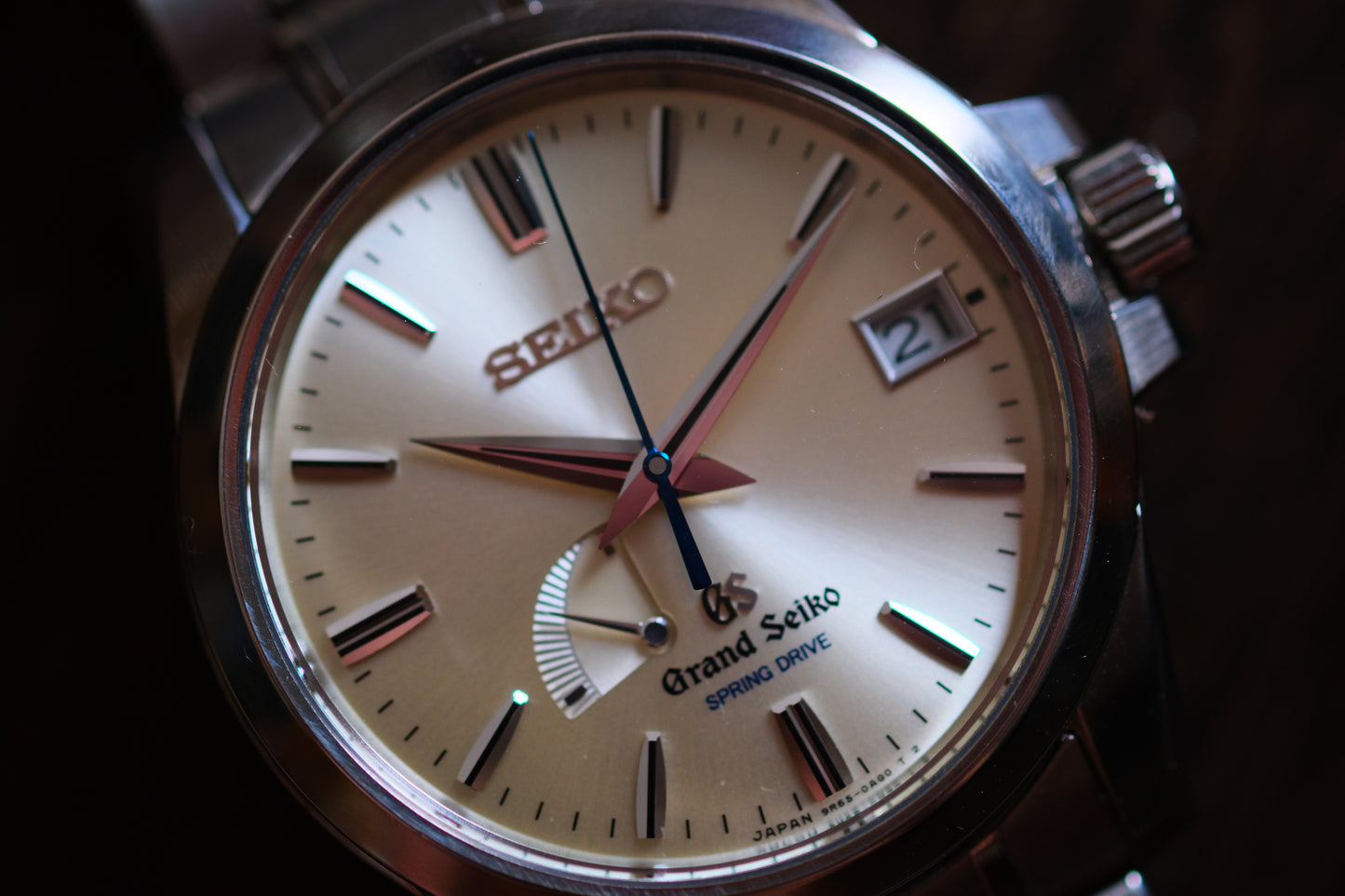 Grand Seiko Spring Drive SBGA079 9R65-0BG0 champange Dial Titanium full box