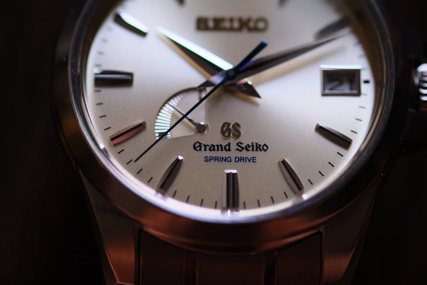 Grand Seiko Spring Drive SBGA079 9R65-0BG0 champange Dial Titanium full box