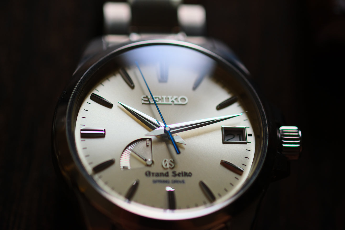 Grand Seiko Spring Drive SBGA079 9R65-0BG0 champange Dial Titanium full box