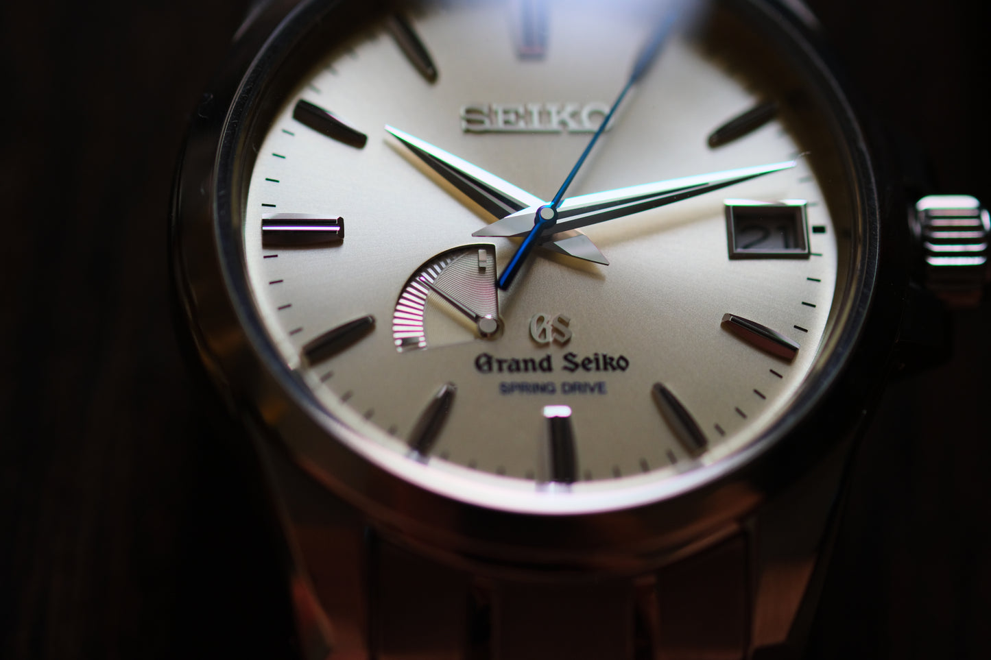 Grand Seiko Spring Drive SBGA079 9R65-0BG0 champange Dial Titanium full box