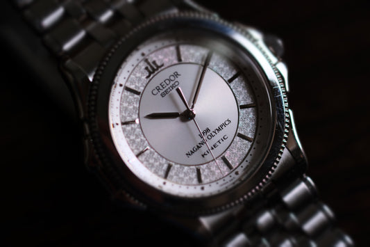 Credor GCLF995 4M71-0A20 Kinetic 18KWG Auto Quart Limited 500 Nagano Olympics 1998