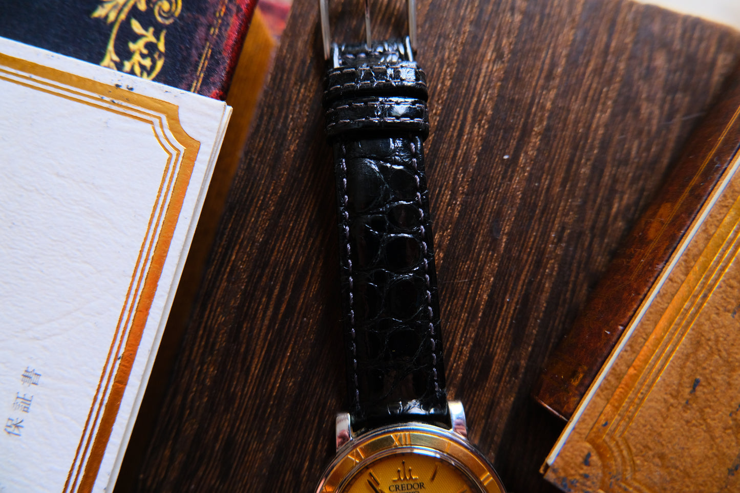 Credor GCAY998 18K Bezel hand wounding full box