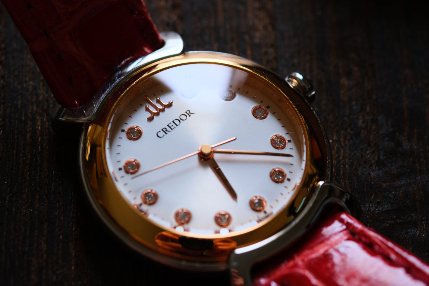 Credor GSAS936 Lady Quart 4j81-0AY0 18KPY 11P Diamond Full box