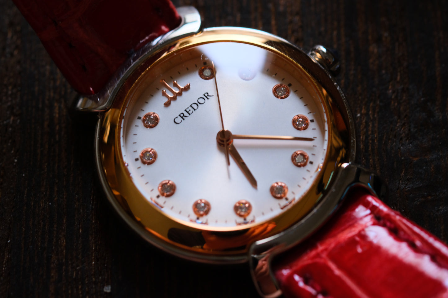 Credor GSAS936 Lady Quart 4j81-0AY0 18KPY 11P Diamond Full box