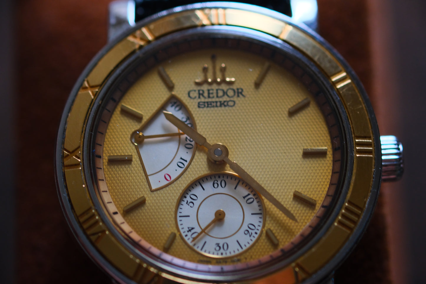 Credor GCAY998 18K Bezel hand wounding full box