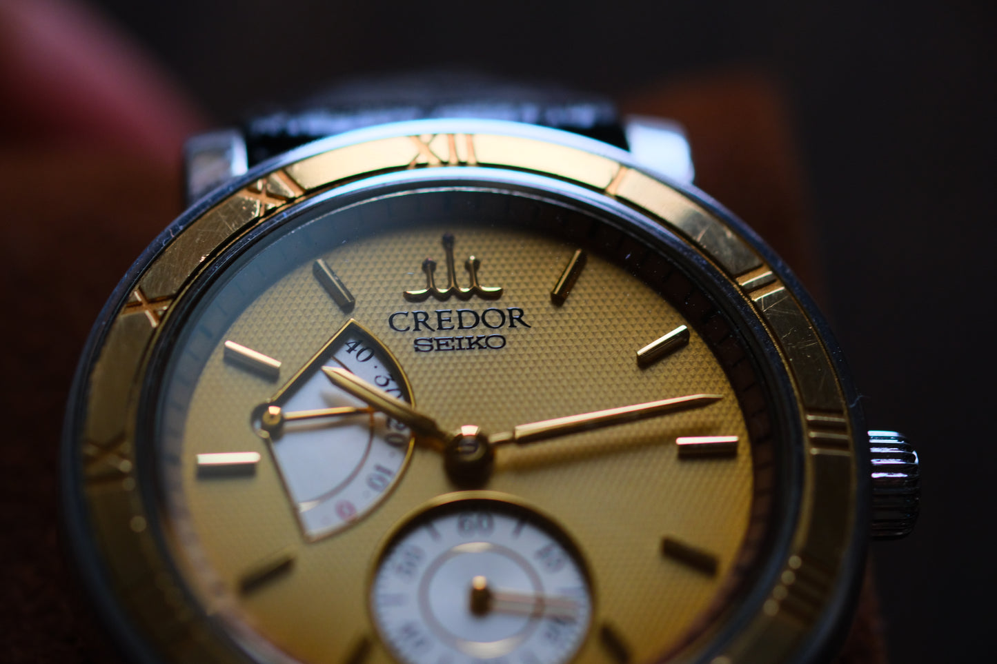 Credor GCAY998 18K Bezel hand wounding full box