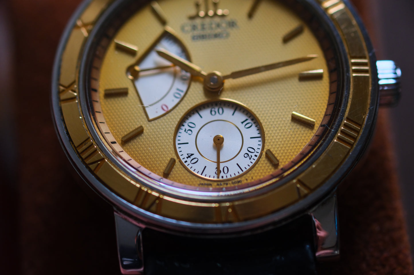 Credor GCAY998 18K Bezel hand wounding full box