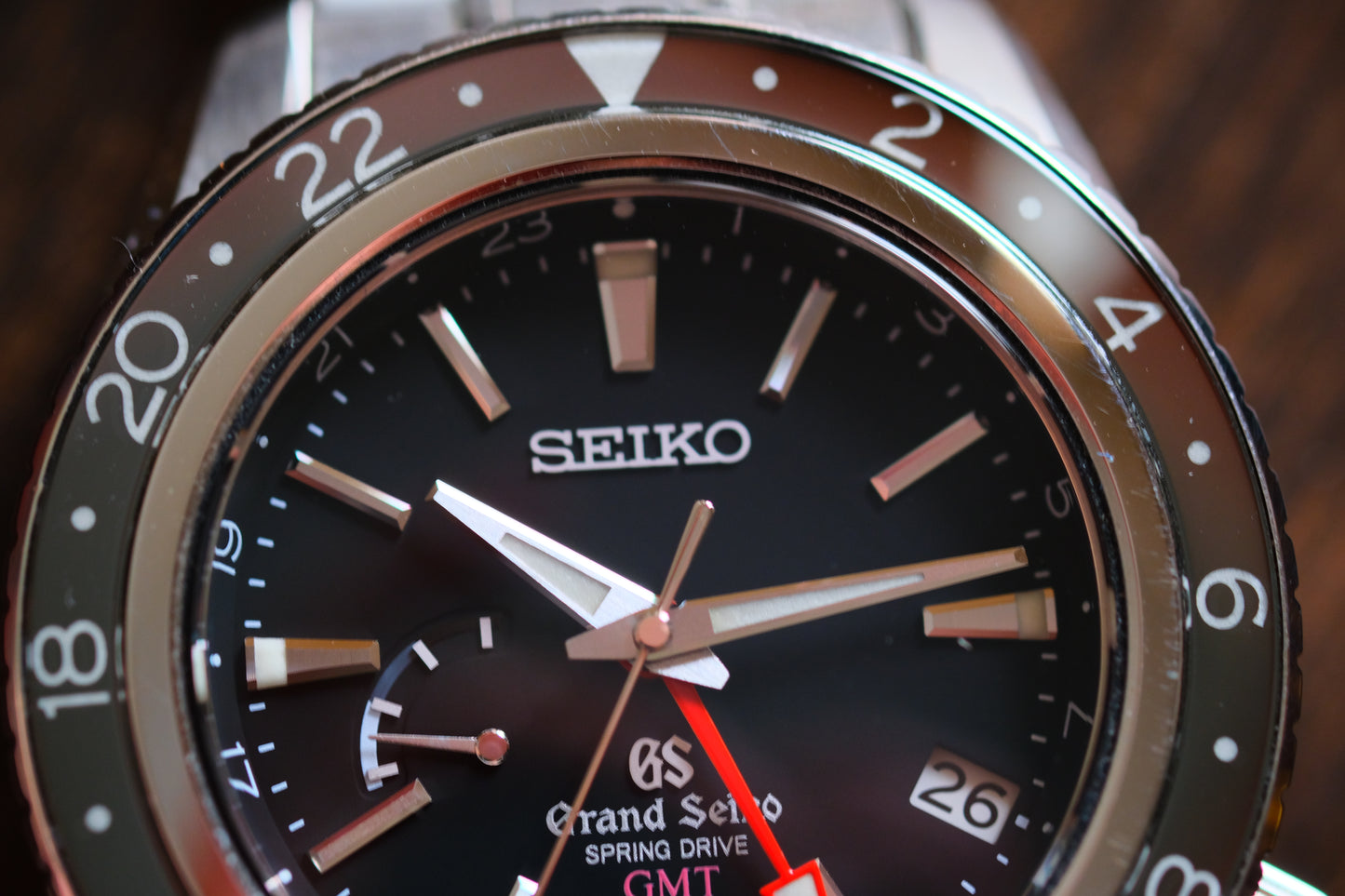 Grand Seiko Sport Spring Drive 9R66-0AA0 GMT SBGE001 JDM Black Dial Full Box