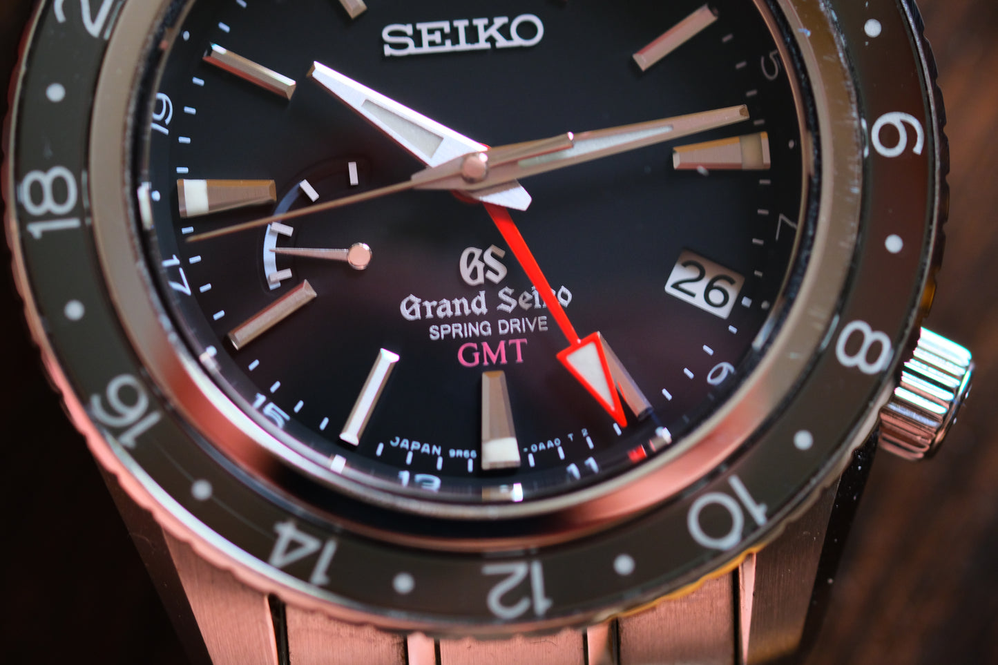 Grand Seiko Sport Spring Drive 9R66-0AA0 GMT SBGE001 JDM Black Dial Full Box