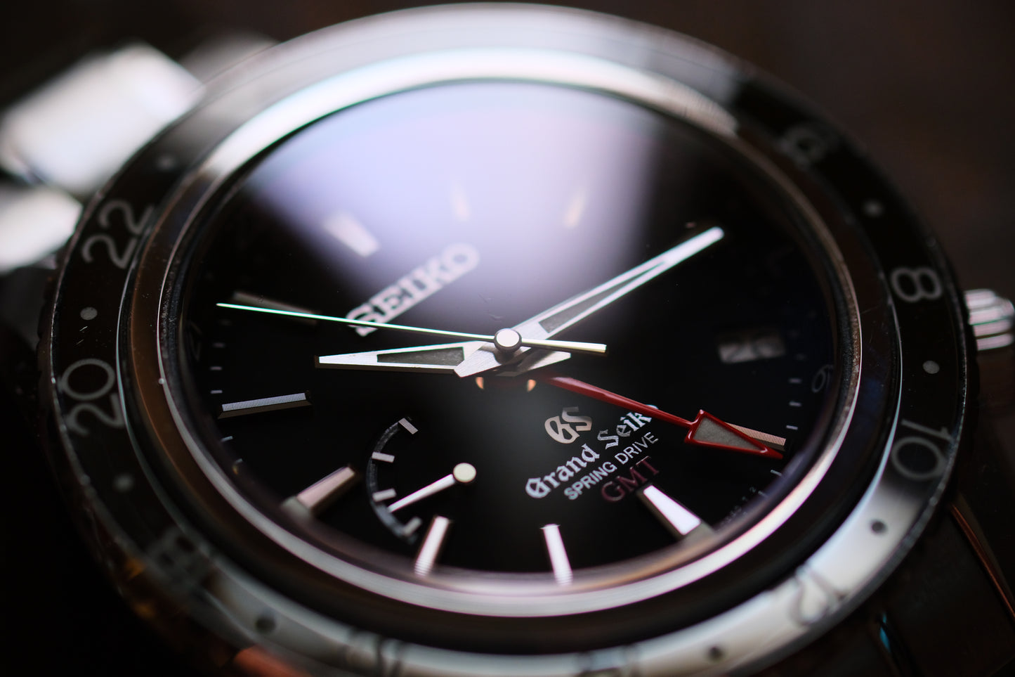 Grand Seiko Sport Spring Drive 9R66-0AA0 GMT SBGE001 JDM Black Dial Full Box