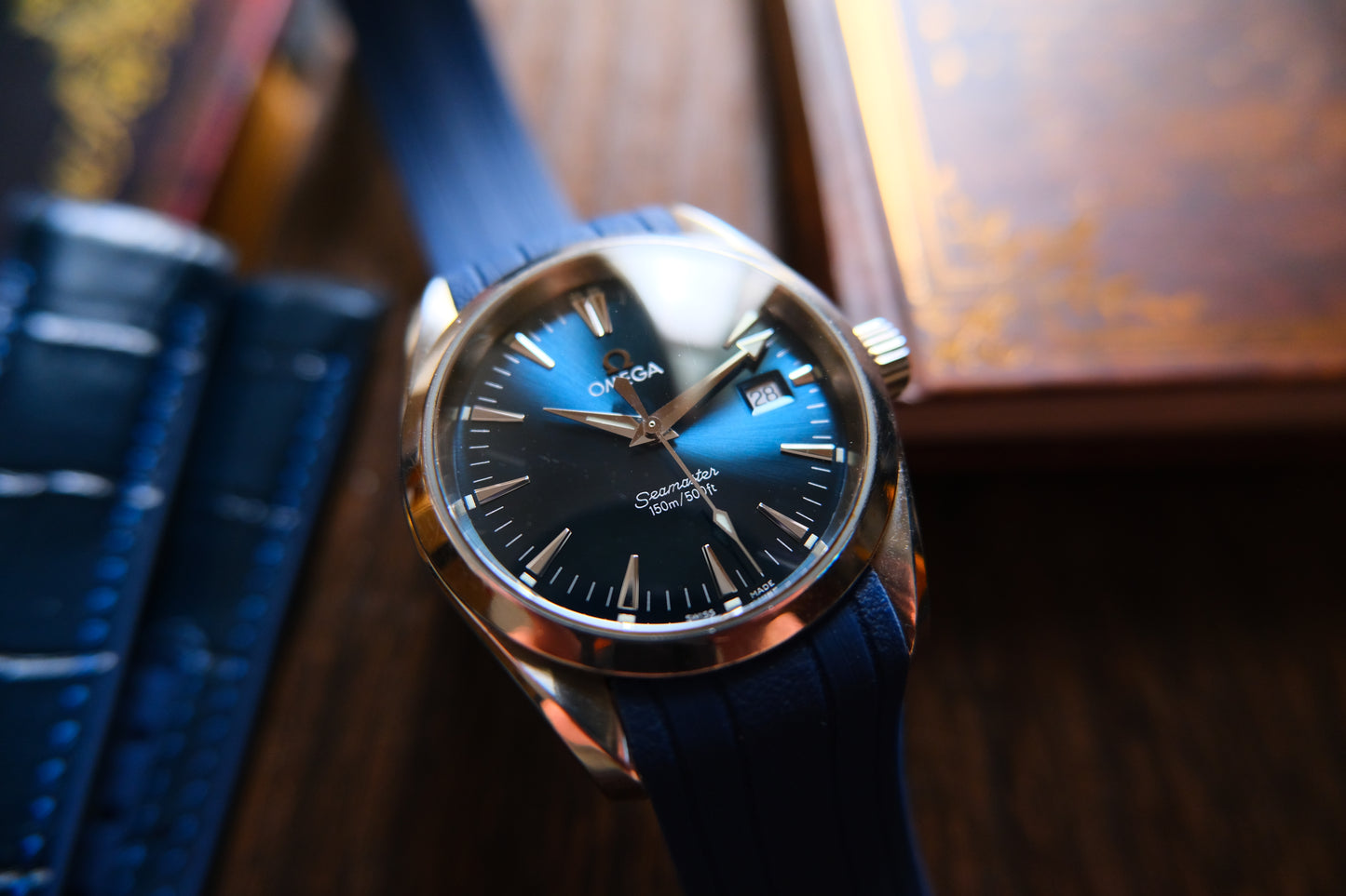 Omega Quart Seamaster 36mm 2518.80 Blue Dial