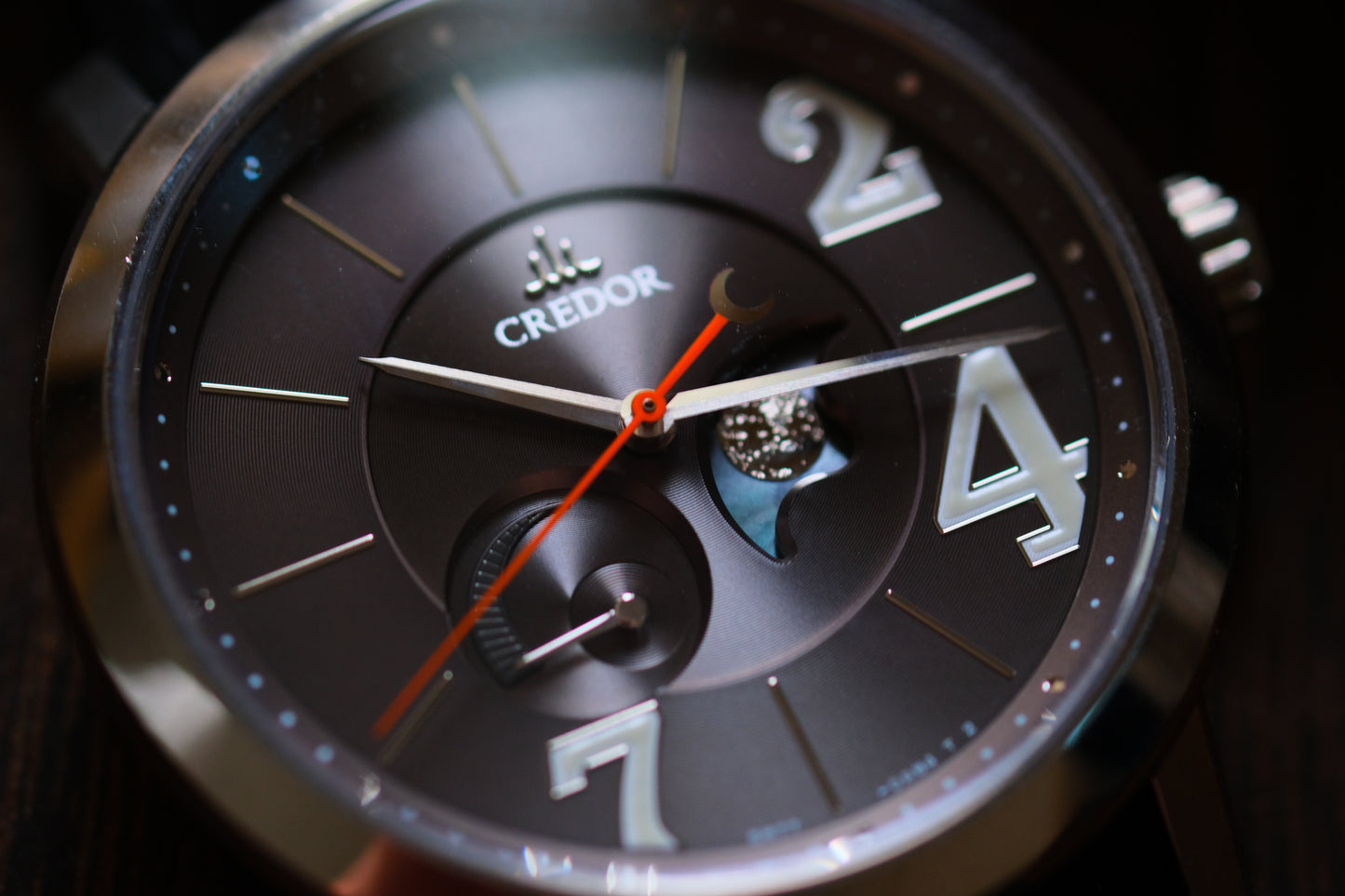 Credor GCLL993 Titanium Moonphase Spring Drive Titanium Limited to 125 pieces