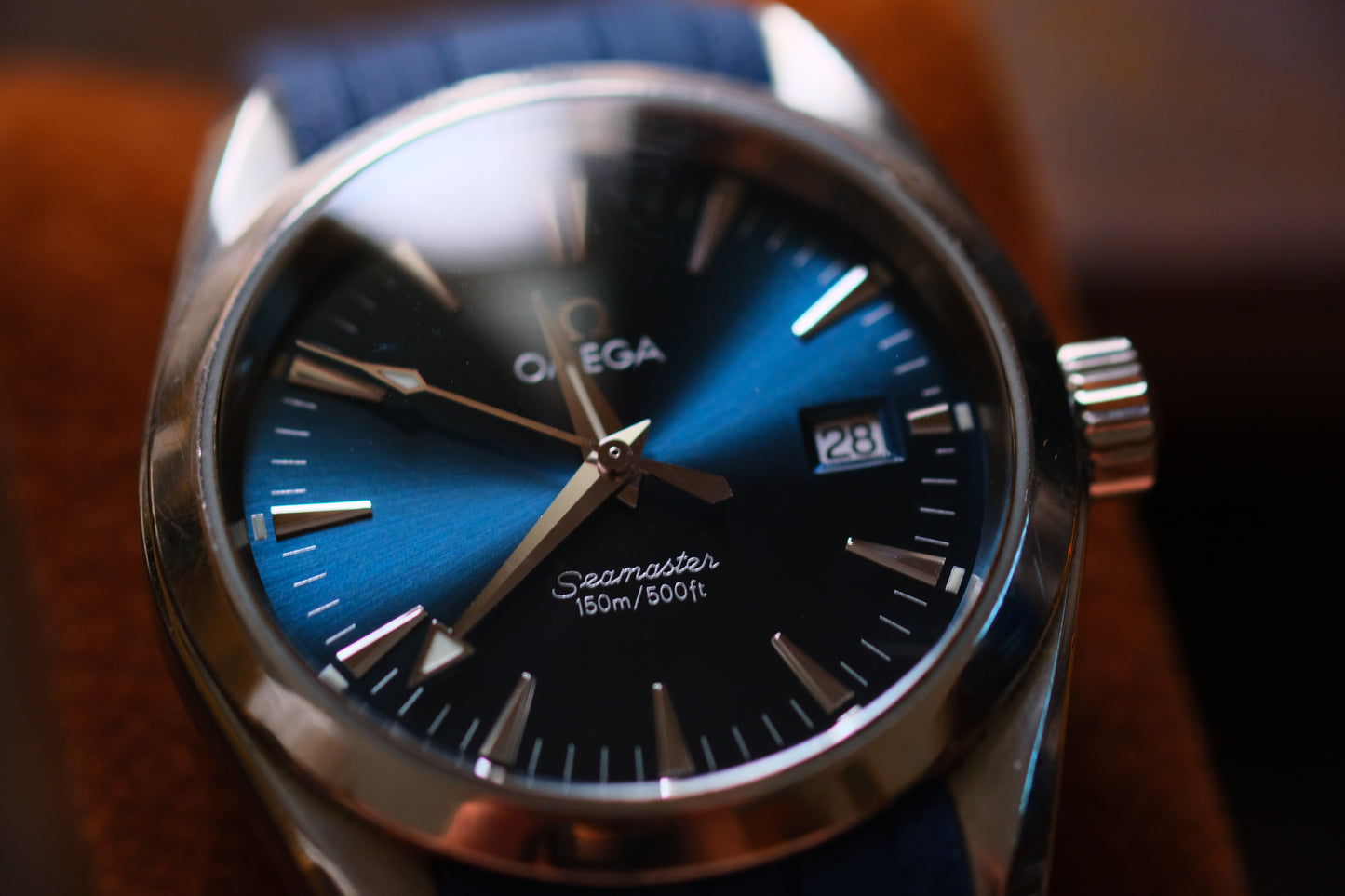 Omega Quart Seamaster 36mm 2518.80 Blue Dial