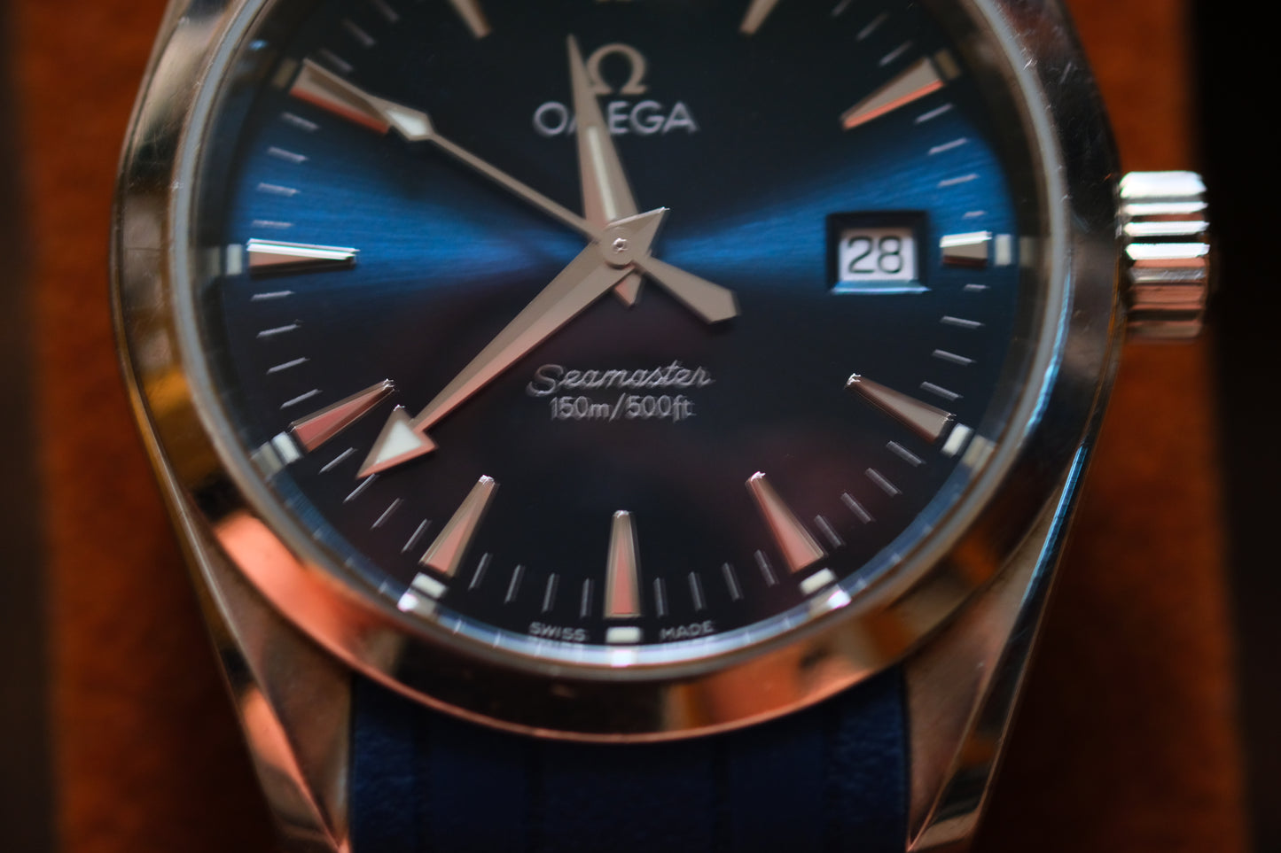Omega Quart Seamaster 36mm 2518.80 Blue Dial