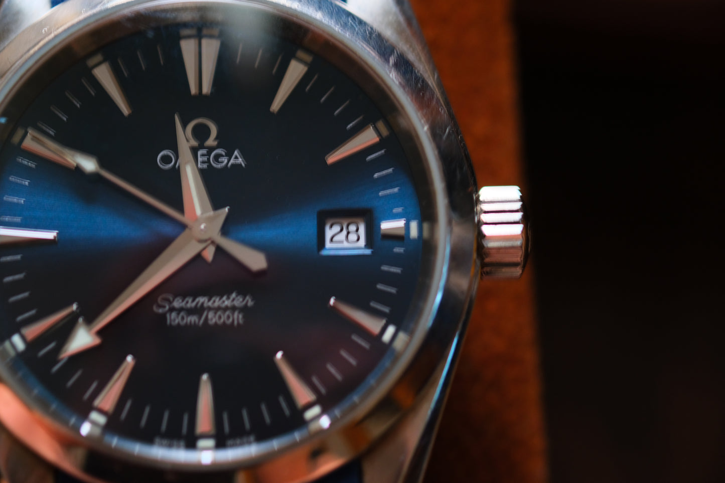 Omega Quart Seamaster 36mm 2518.80 Blue Dial