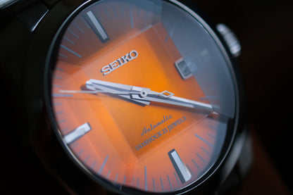 Seiko SARB005 6R15-00D0 Super Rare Orange Dial Sapphire Glass Cut