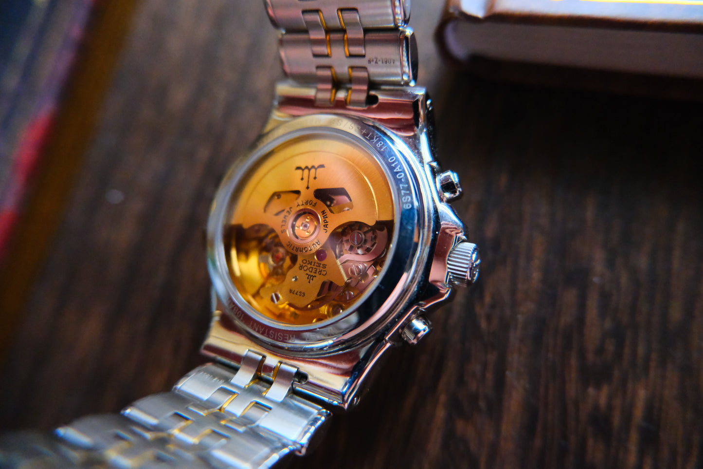 Credor Pacifique GCBK996 6S77-0A10 Chrnograph 18K Good Condition